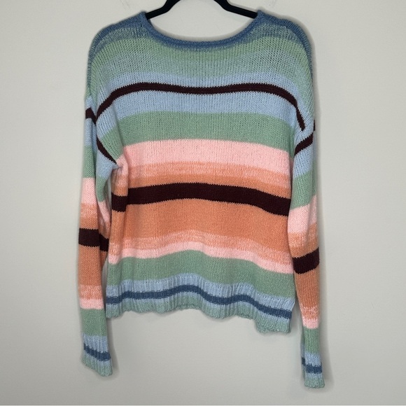 Sundance Wool Blend Size Small Colorful Striped Sweater for Women Rainbow‎ Fairy - Picture 3 of 8